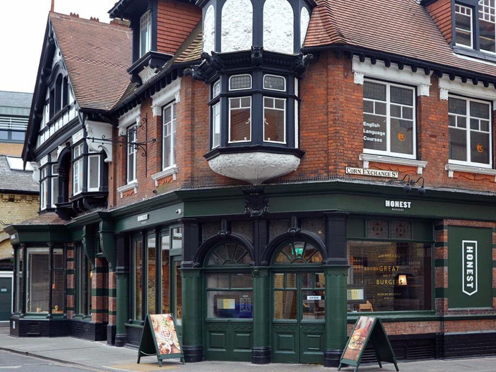honest burgers cambridge - opposite corn exchange