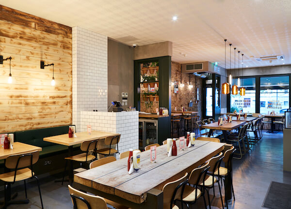 Inside Honest Burgers Ealing