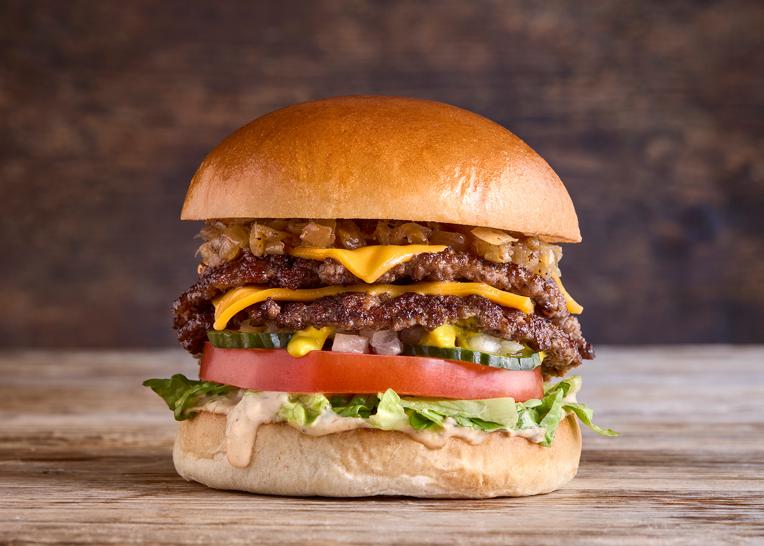 California double smashed burger