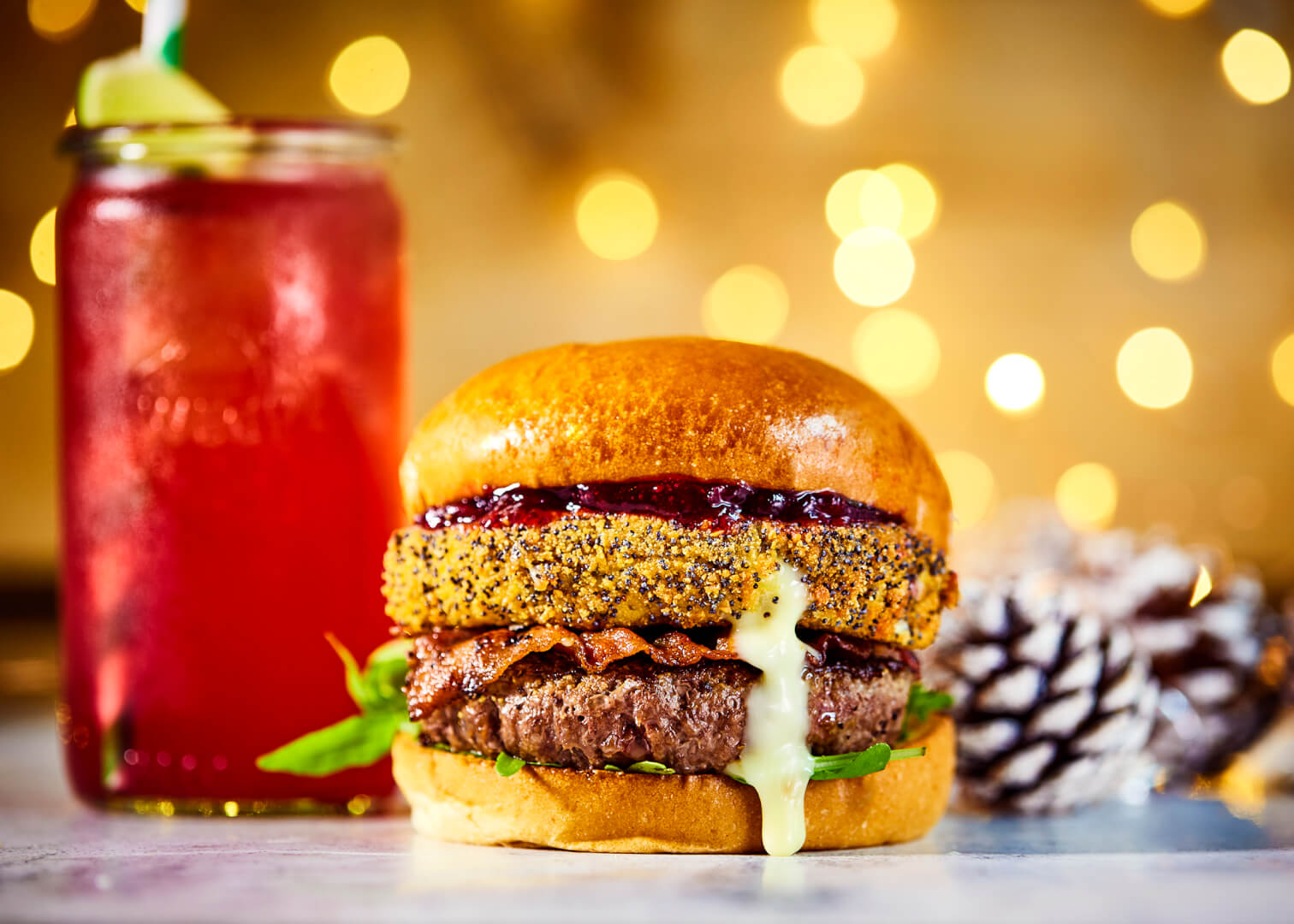 Christmas burger