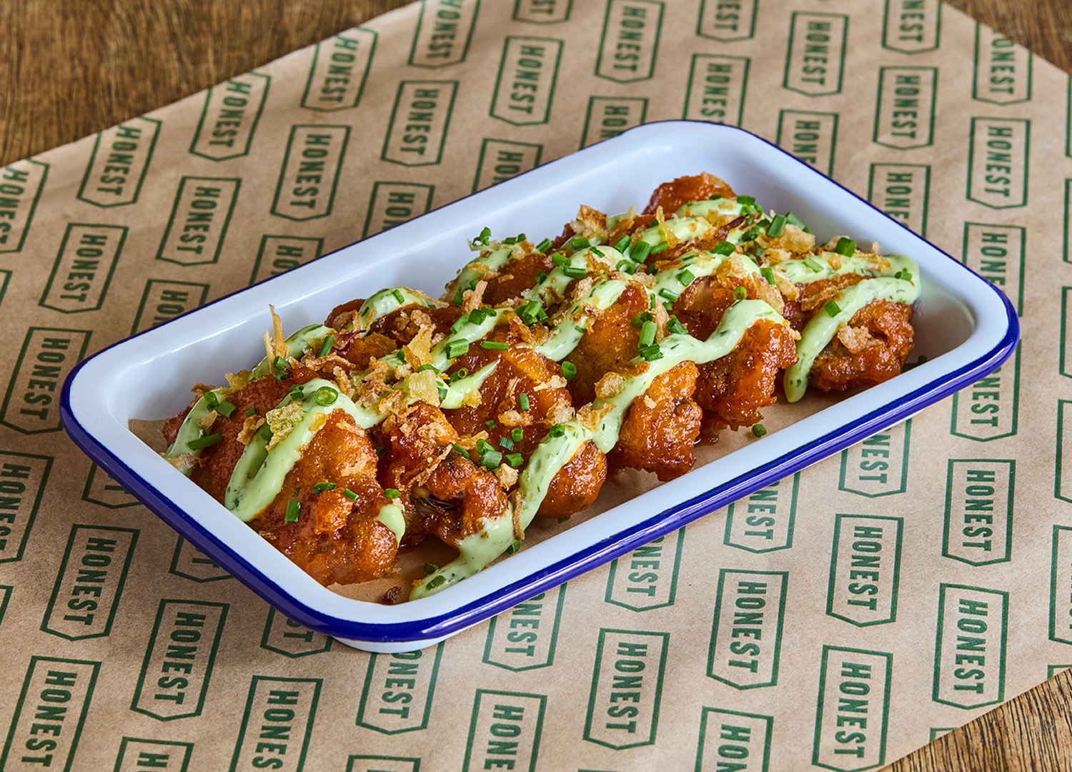 Buffalo wings with ranch mayo