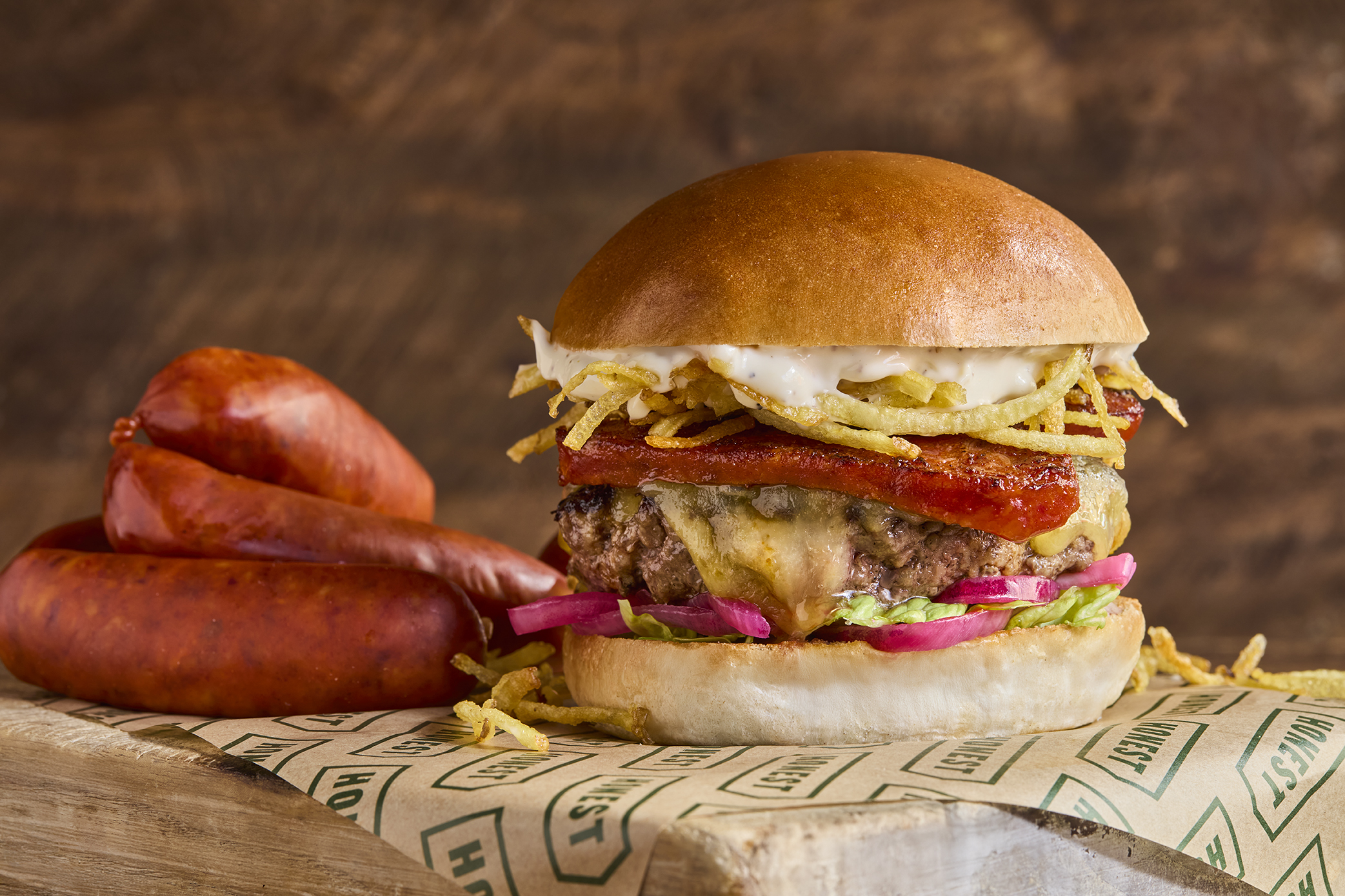 Brindisa Chorizo burger