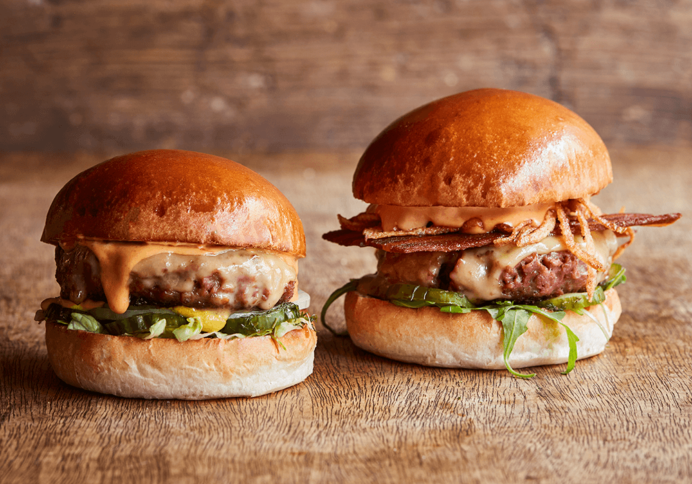 Vegan burgers with beyond meat