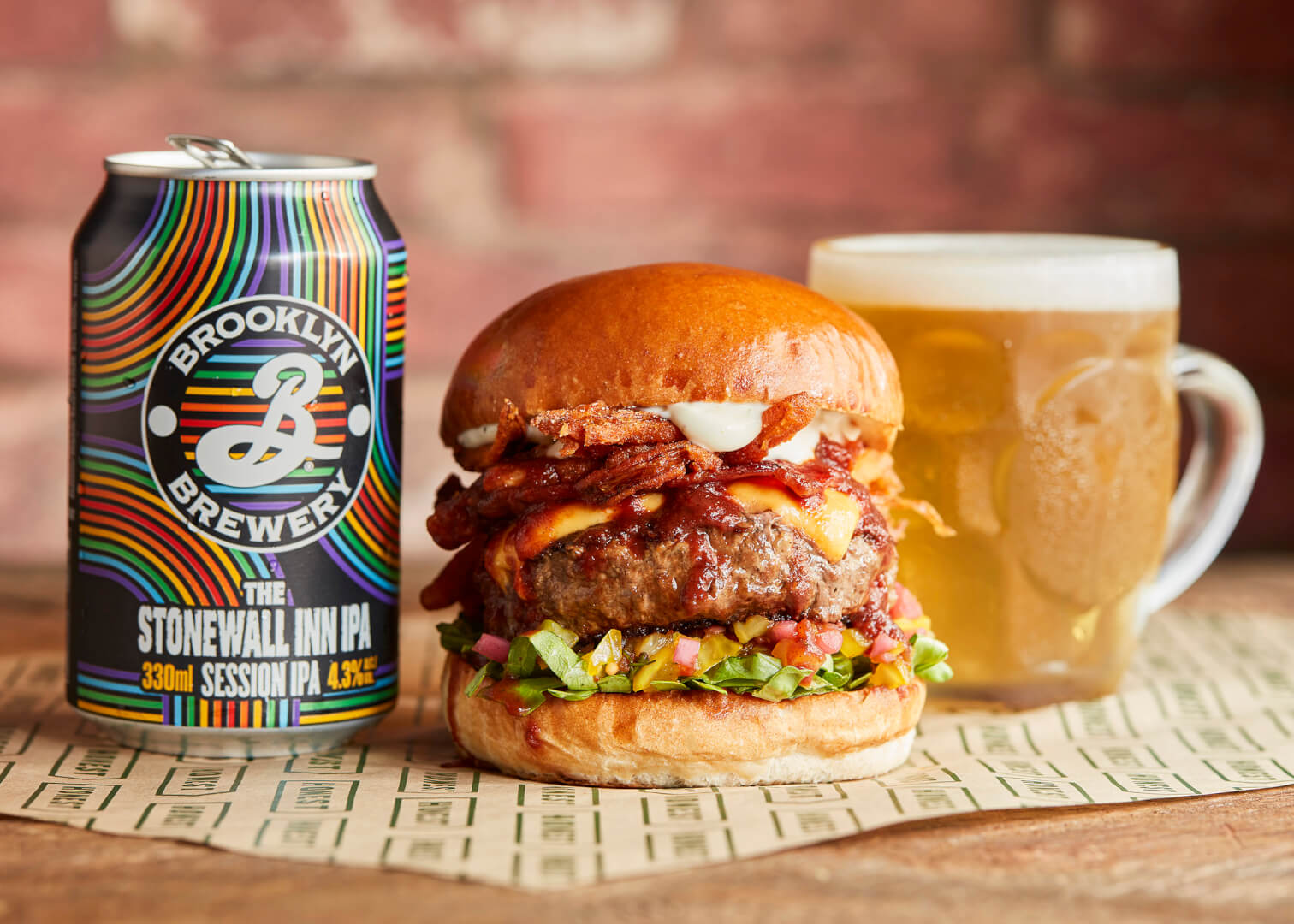 Brooklyn stonewall inn ipa special burger
