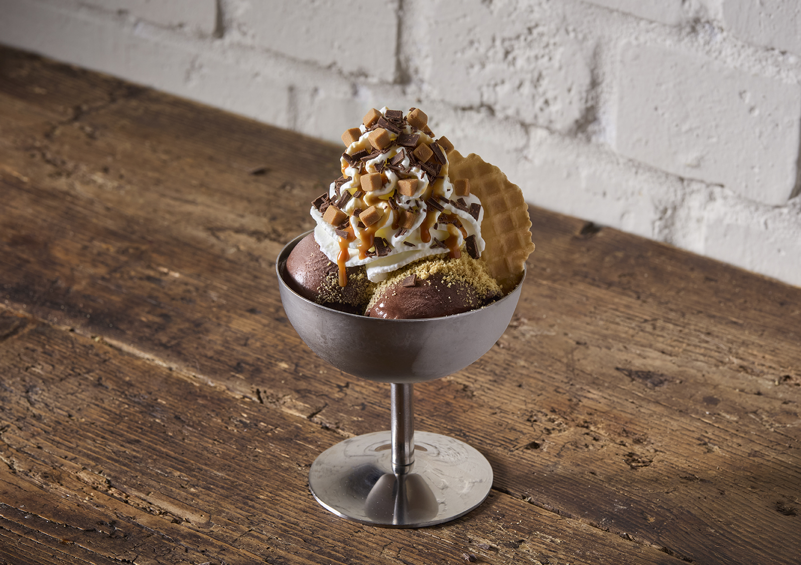 Chocolate billionaire sundae at honest burgers