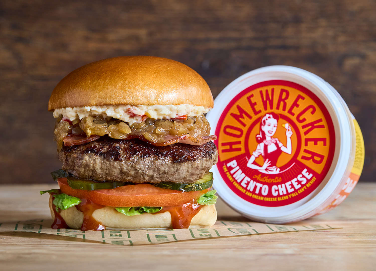 Meard St local beef and bacon burger
